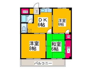 アイデイル島泉の物件間取画像